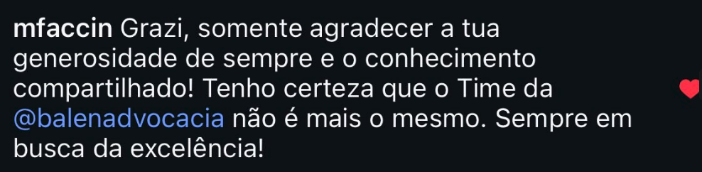 Depoimento de cliente